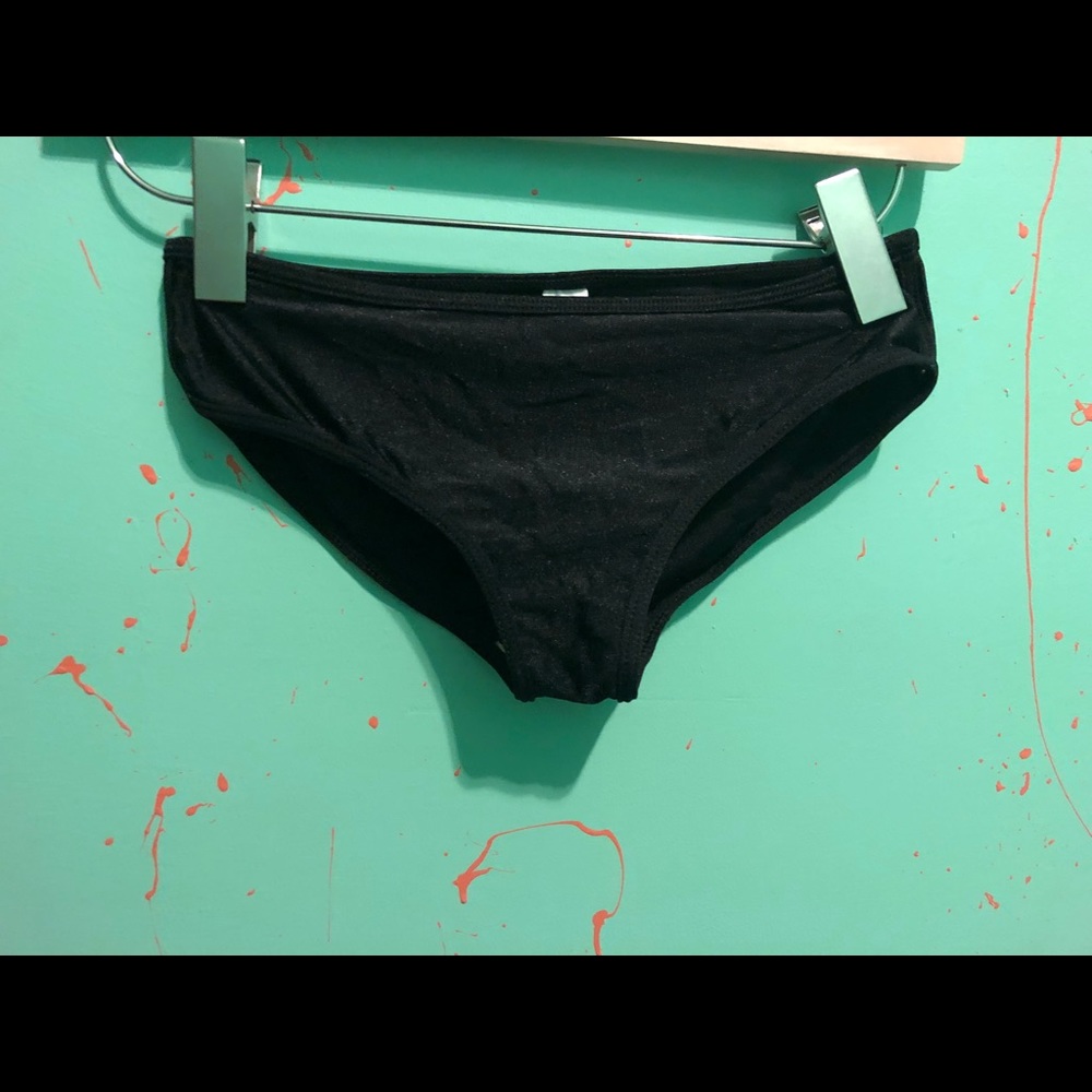 Black Hipster fit swim bottom